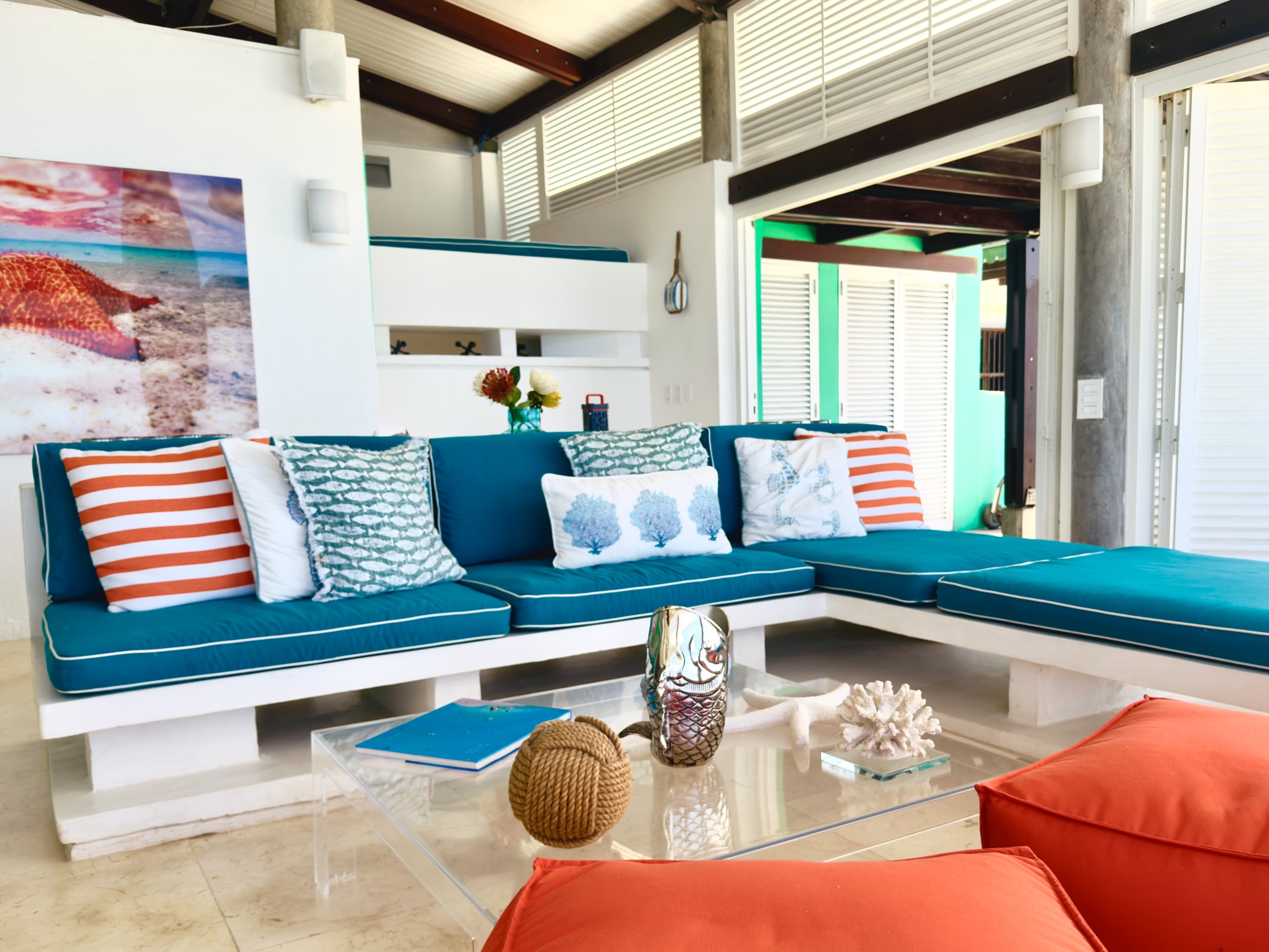 Sala de estar — Casa Verde, Los Roques