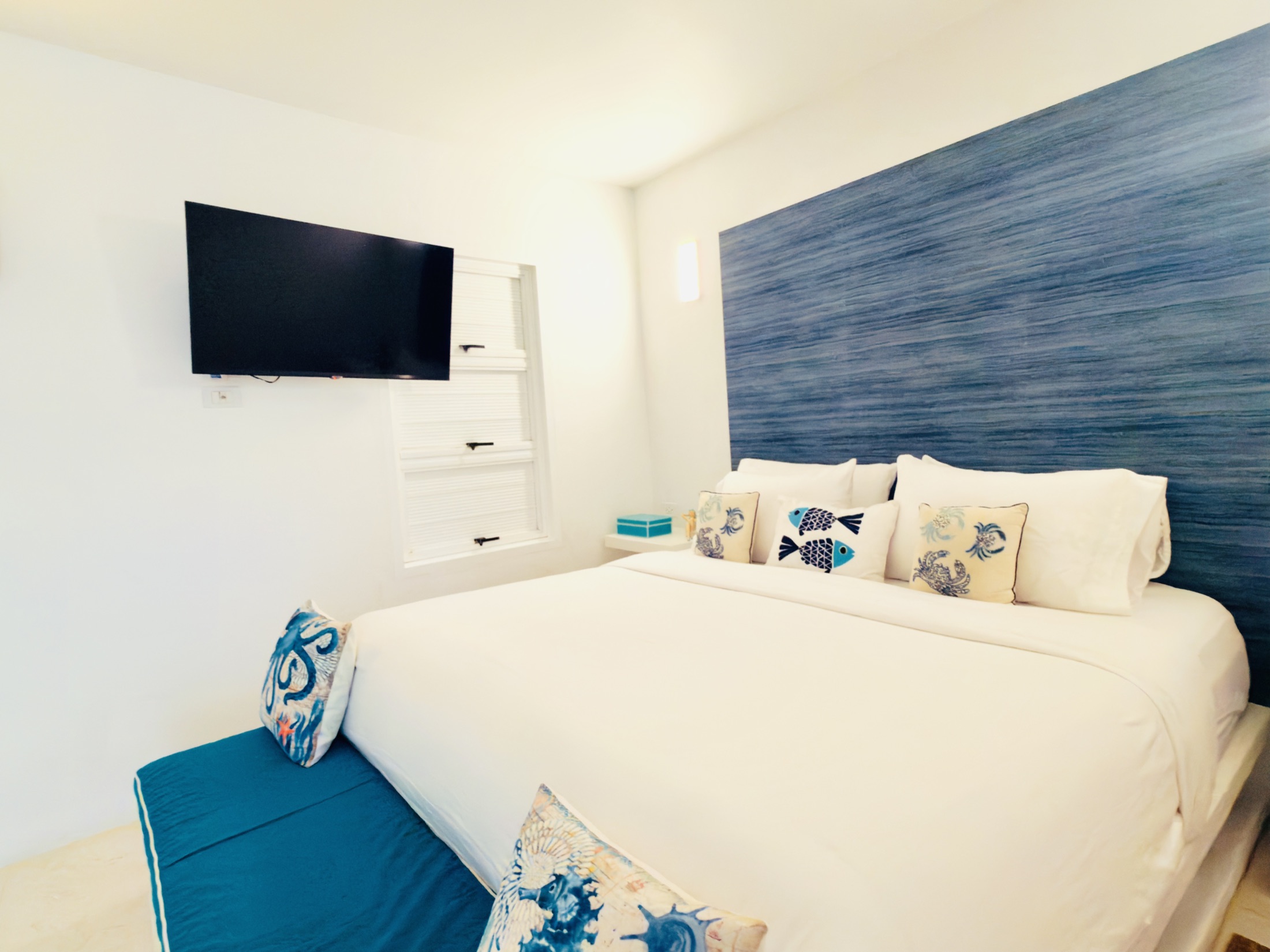 Habitación azul — Casa Verde, Los Roques