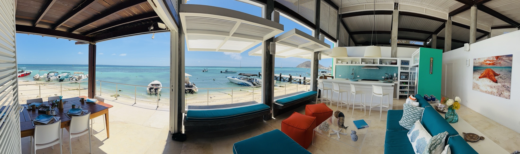 Panorámica de la casa — Casa Verde, Los Roques